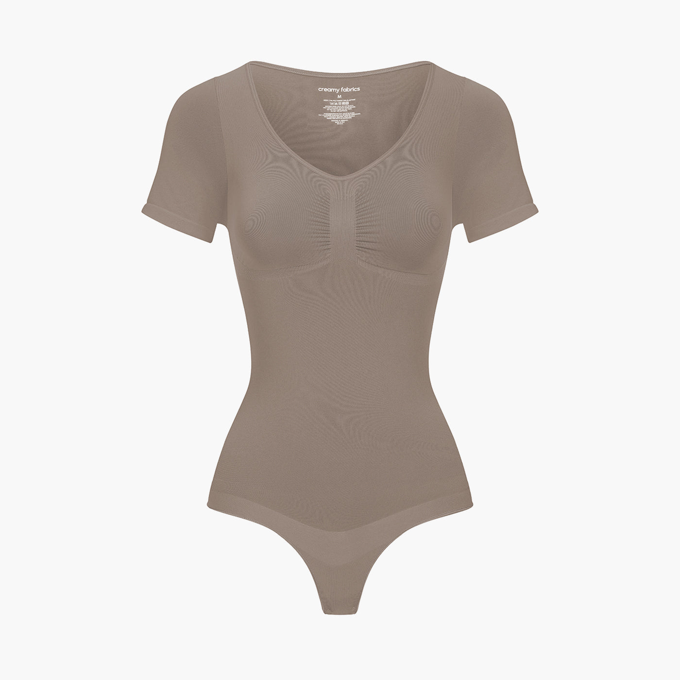 T-shirt bodysuit sculpting shapewear with thong - Secret Sale (#2)