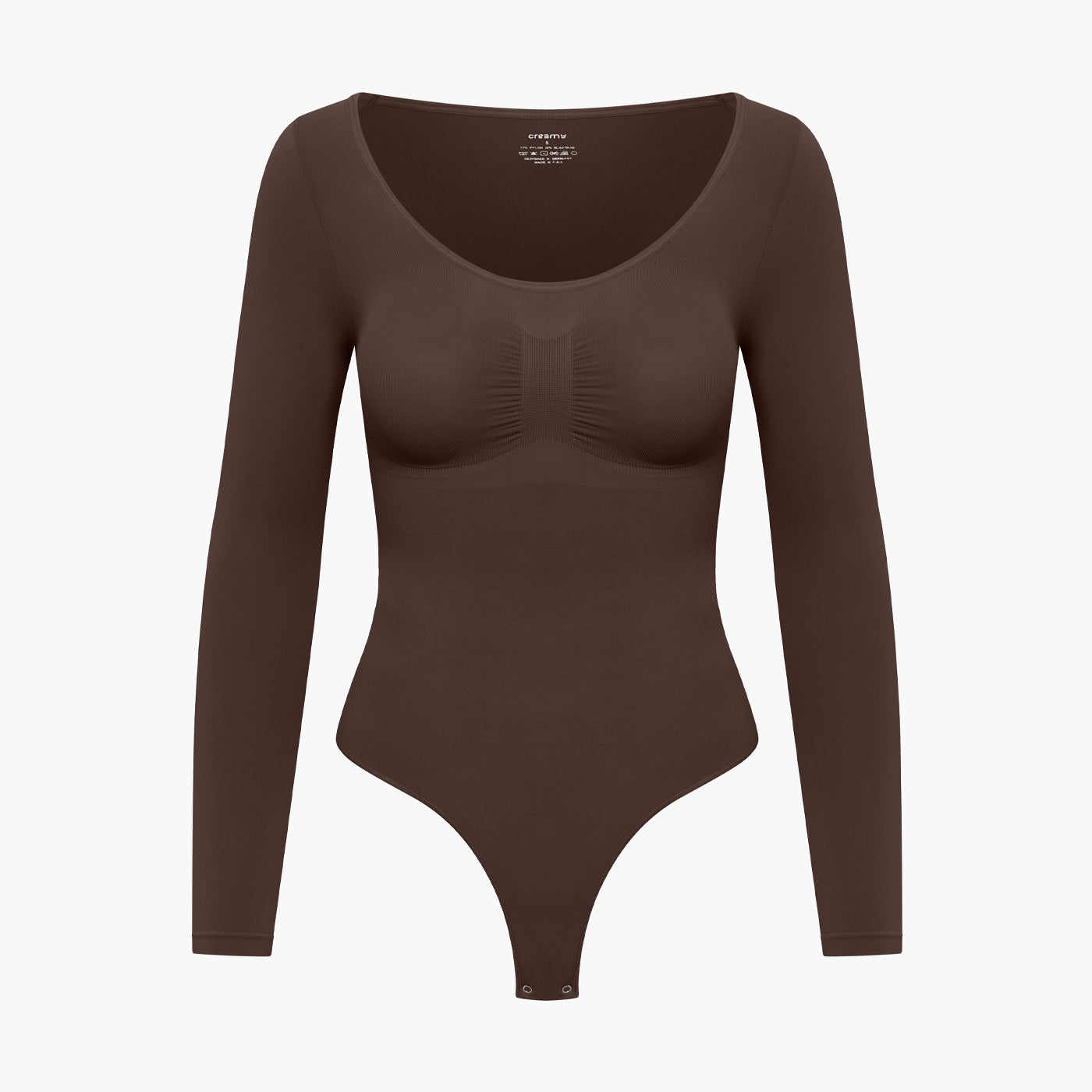 Bodysuit Sculpting Shapewear longsleeve with thong - Secret Sale