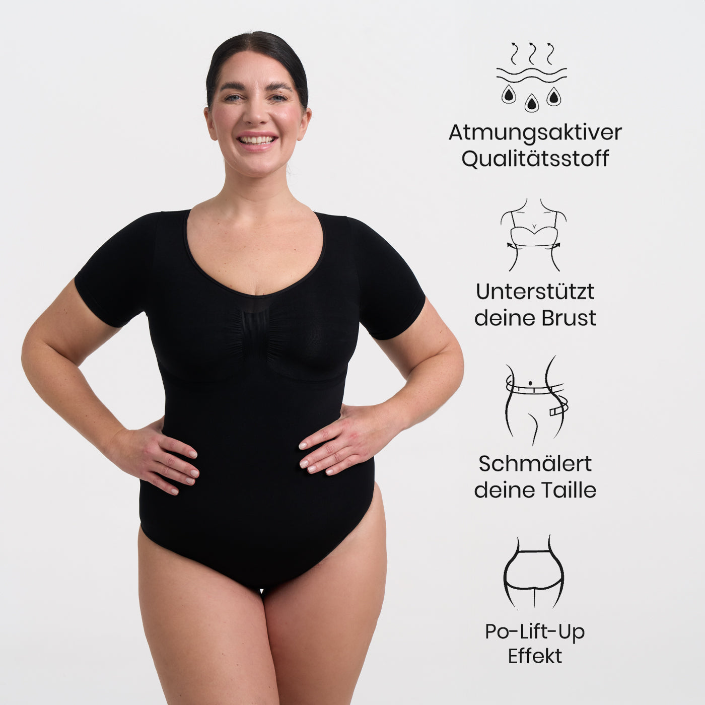 Bodysuit Sculpting Shapewear T-shirt with briefs