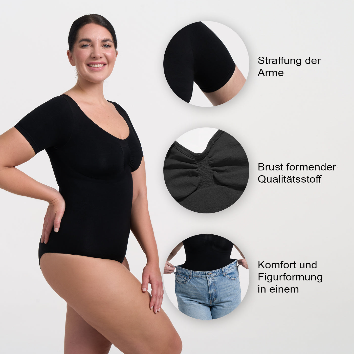 Bodysuit Sculpting Shapewear T-shirt with briefs