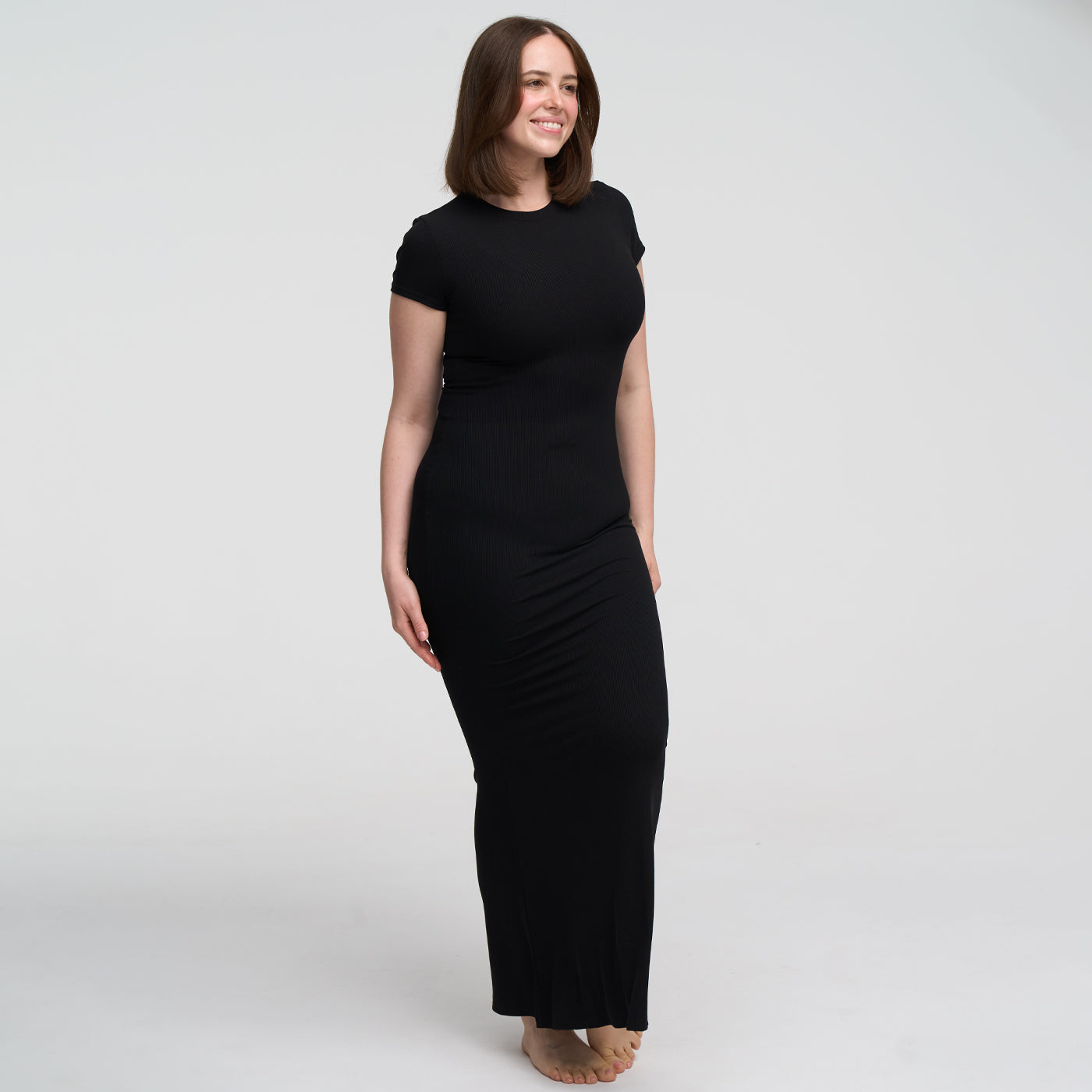 Ribbed T-shirt maxi dress - Secret Sale