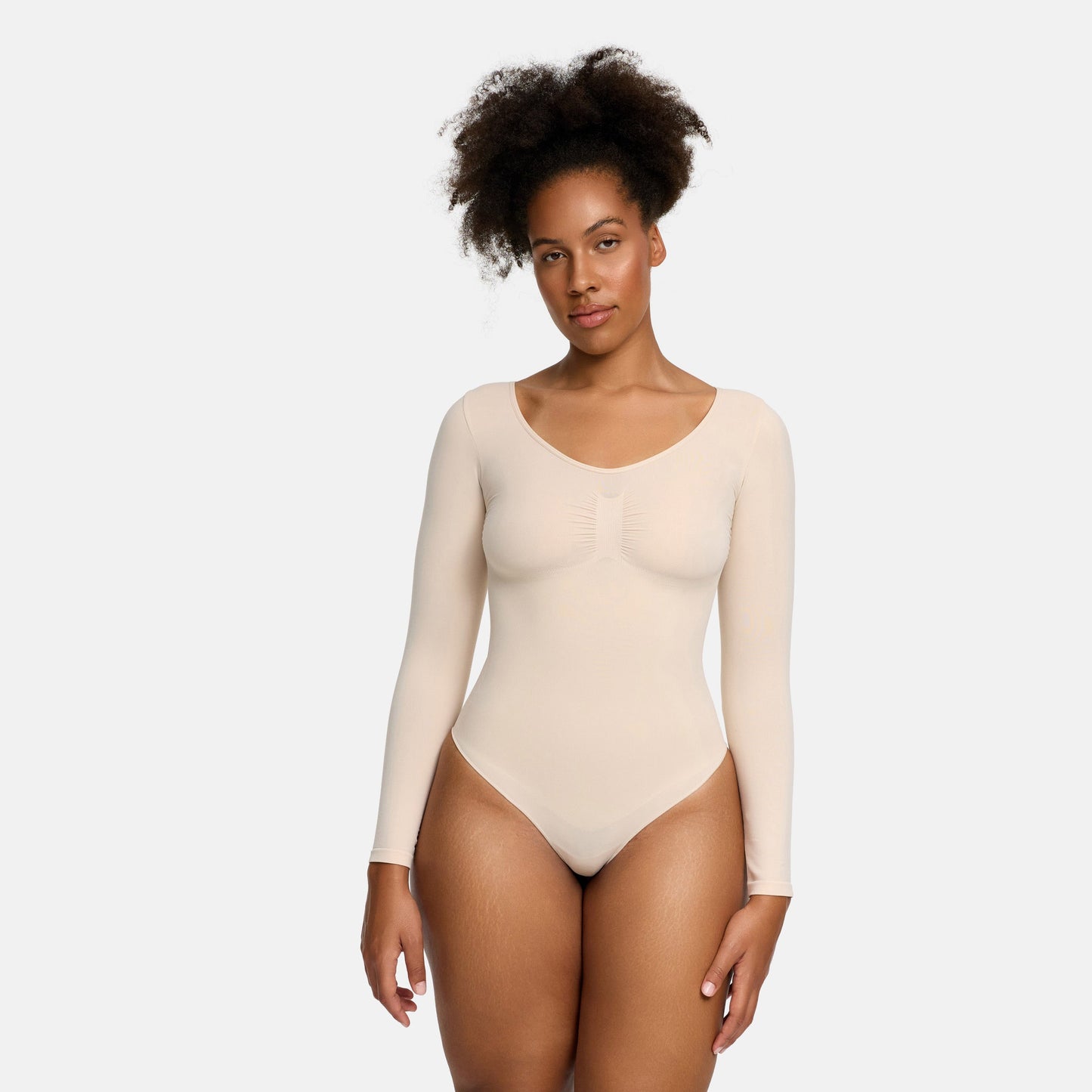 Bodysuit Sculpting Shapewear longsleeve with string - Secret Sale (#2)