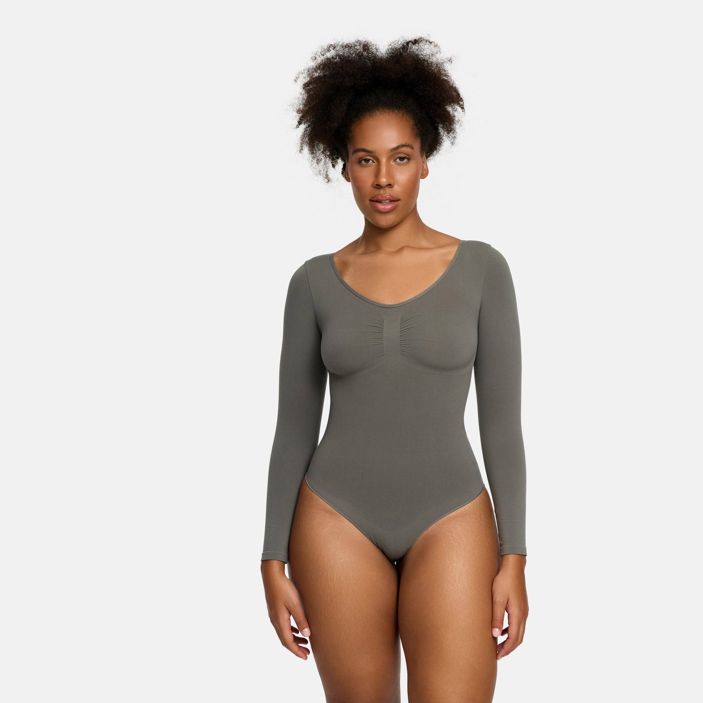 Bodysuit Sculpting Shapewear longsleeve with string - Secret Sale (#2)