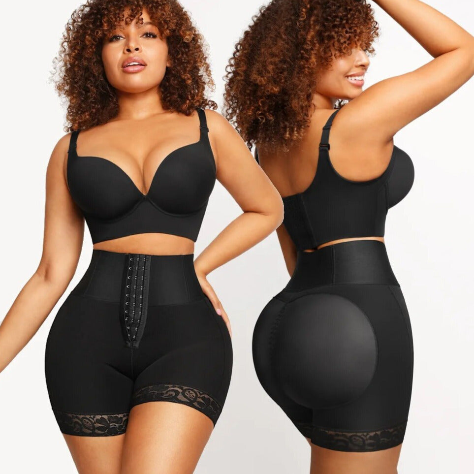 High-waisted shape shorts with butt lift and tummy support - (Secret Sale)
