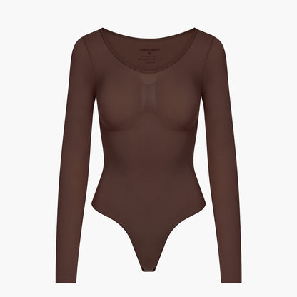 Bodysuit Sculpting Shapewear longsleeve with string