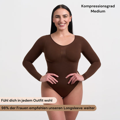 Bodysuit Sculpting Shapewear longsleeve with string