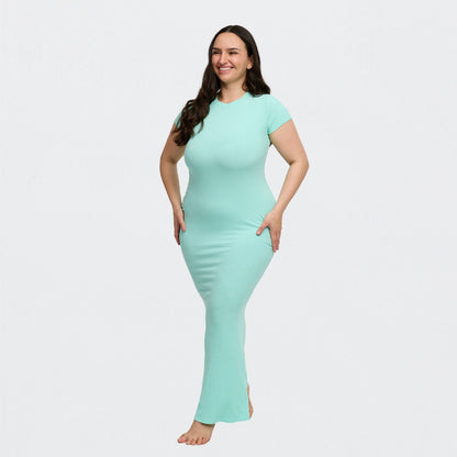 Ribbed T-shirt maxi dress - Secret Sale