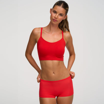 Scoop neck bra