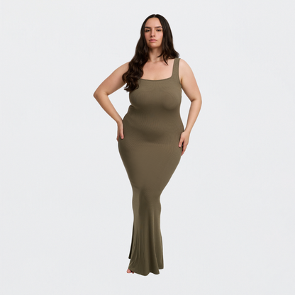 Ribbed tank top maxi dress - Secret Sale