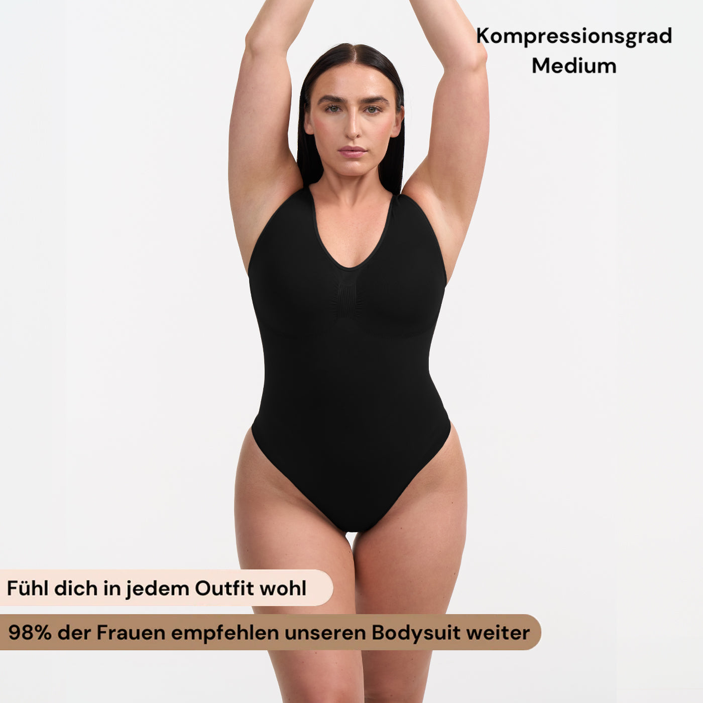 Tank bodysuit sculpting shapewear with briefs
