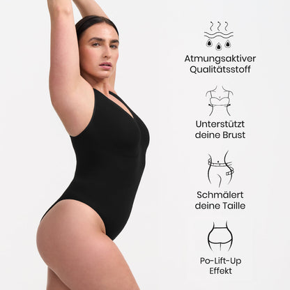 Tank bodysuit sculpting shapewear with briefs