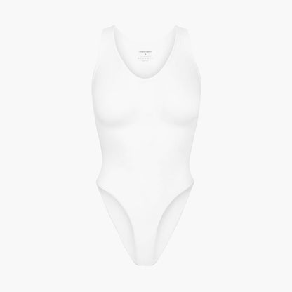 Tank bodysuit sculpting shapewear with briefs