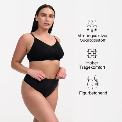 High-waist thong