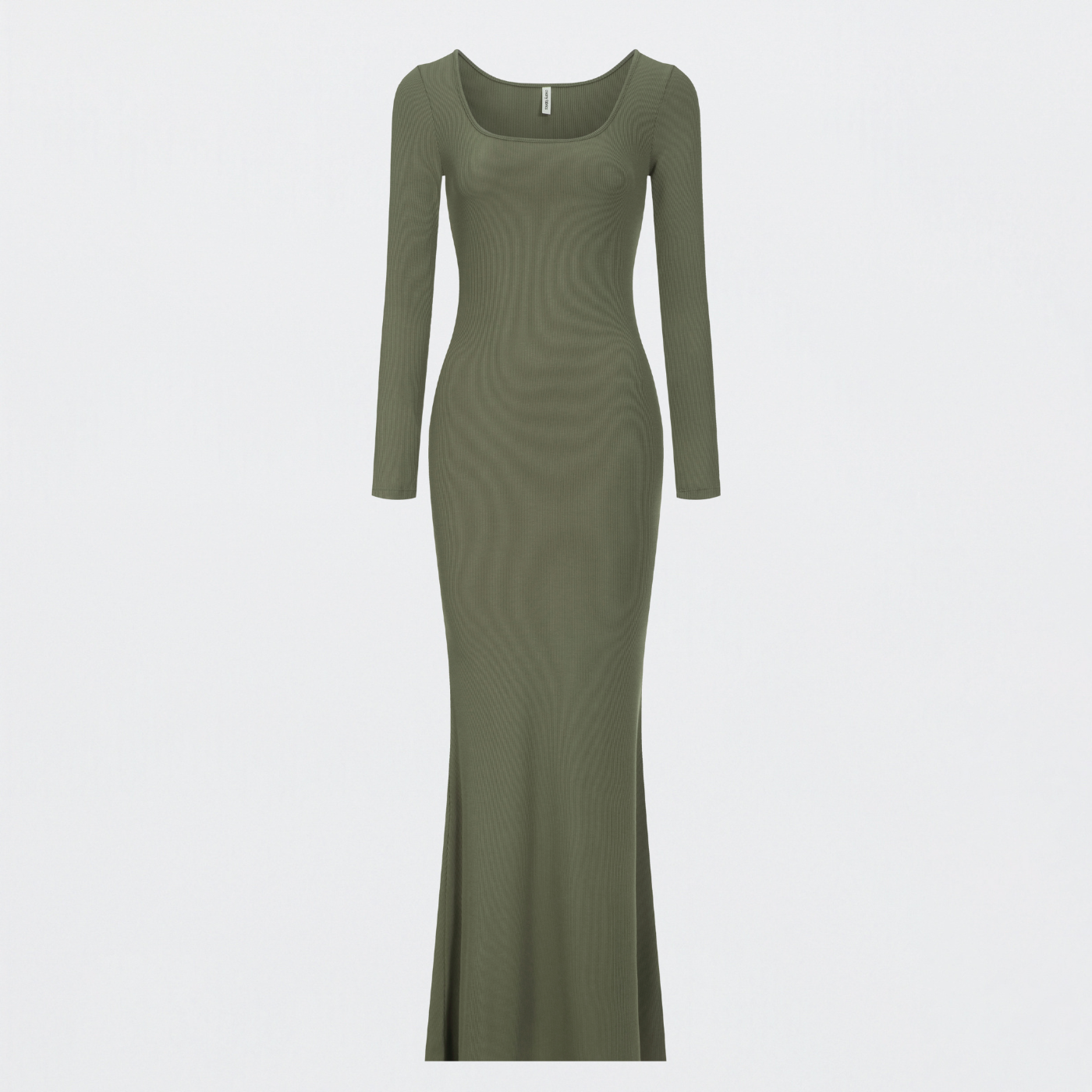 Ribbed long sleeve maxi dress - Secret Sale
