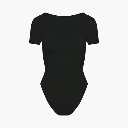 T-shirt bodysuit sculpting shapewear with briefs - Secret Sale