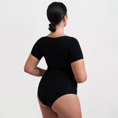 T-shirt bodysuit sculpting shapewear with briefs - Secret Sale