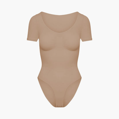 T-shirt bodysuit sculpting shapewear with briefs - Secret Sale