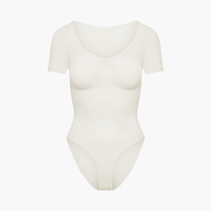 T-shirt bodysuit sculpting shapewear with briefs - Secret Sale