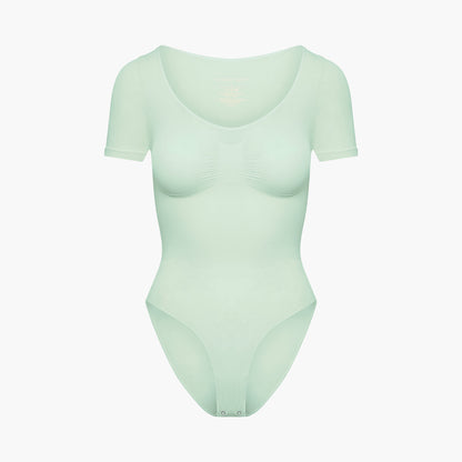T-shirt bodysuit sculpting shapewear with briefs - Secret Sale