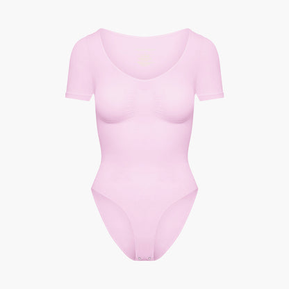 T-shirt bodysuit sculpting shapewear with briefs - Secret Sale