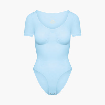 T-shirt bodysuit sculpting shapewear with briefs - Secret Sale