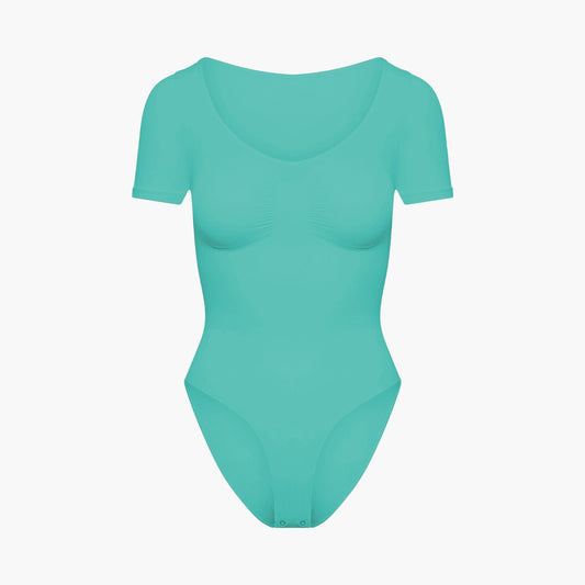 T-shirt bodysuit sculpting shapewear with briefs - Secret Sale (#2)