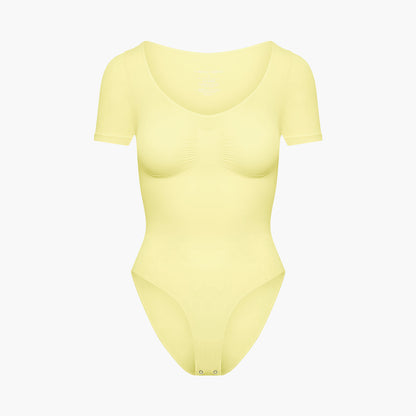 T-shirt bodysuit sculpting shapewear with briefs - Secret Sale