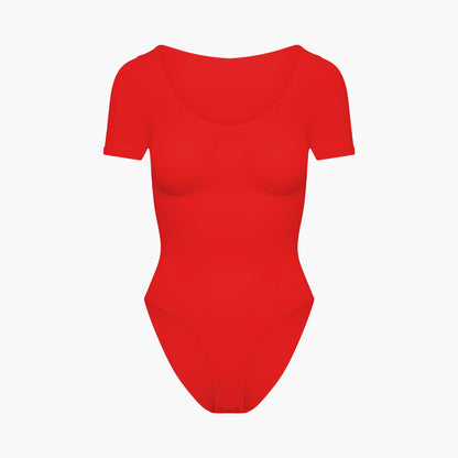 T-shirt bodysuit sculpting shapewear with briefs - Secret Sale