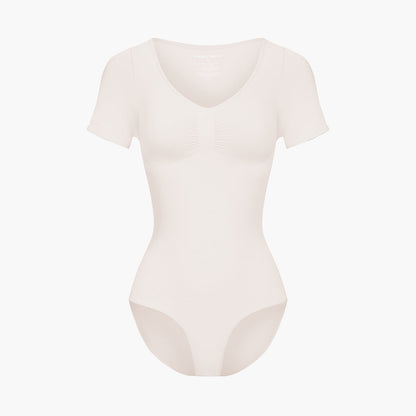 T-shirt bodysuit sculpting shapewear with briefs (#2)