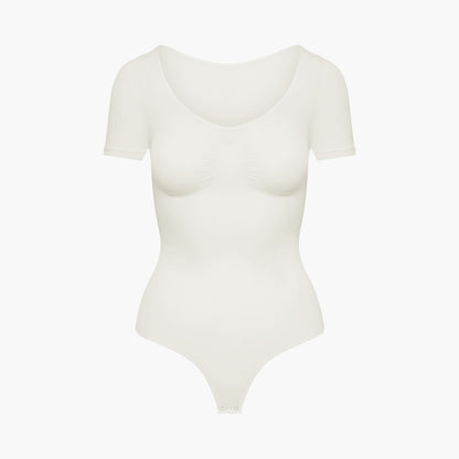 T-shirt bodysuit sculpting shapewear with thong - Secret Sale