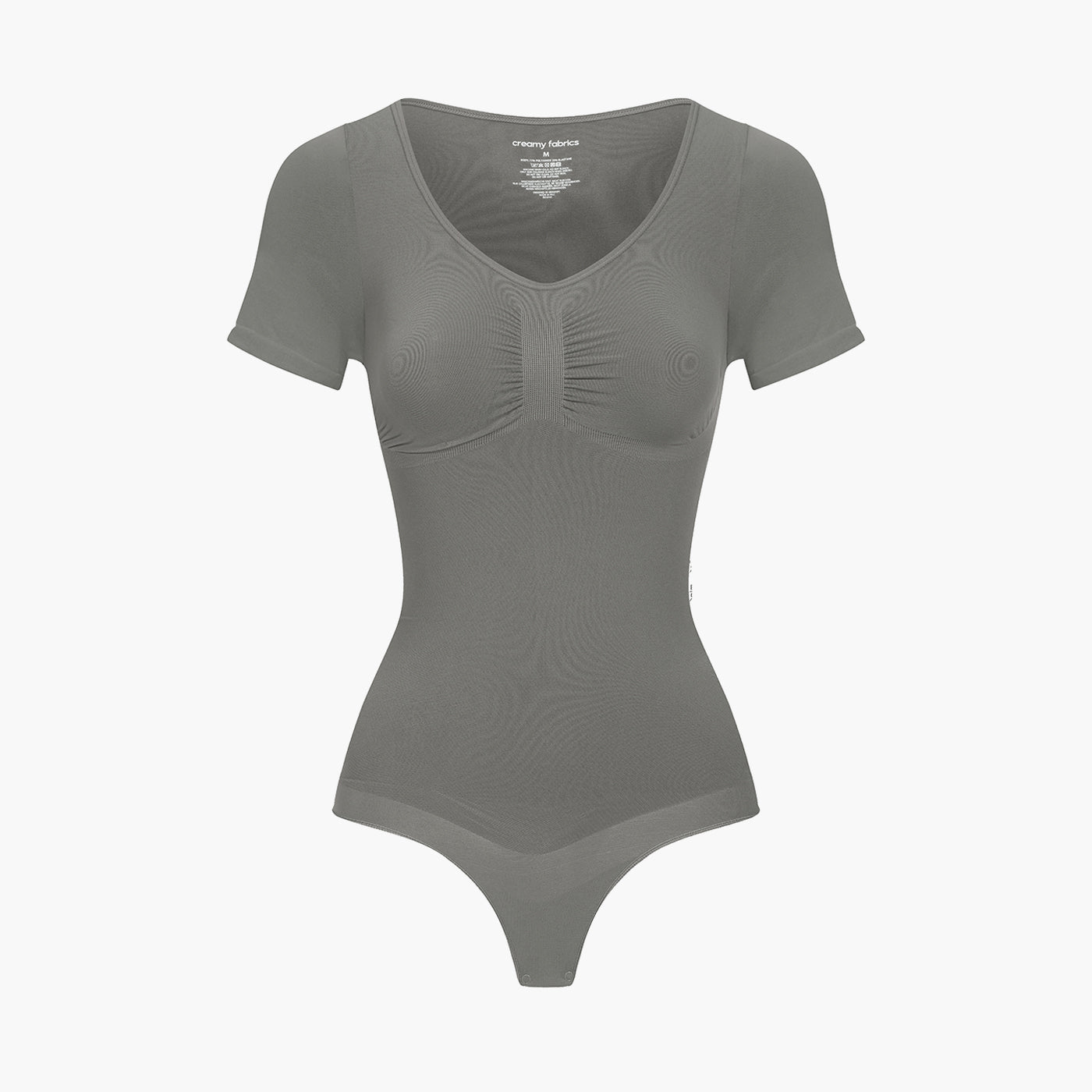 T-shirt bodysuit sculpting shapewear with thong - Secret Sale (#2)