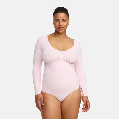 Bodysuit Sculpting Shapewear longsleeve with briefs - Secret Sale