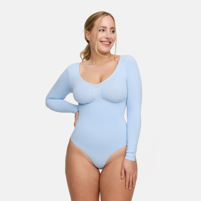 Bodysuit Sculpting Shapewear longsleeve with briefs - Secret Sale