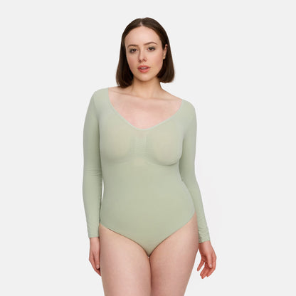 Bodysuit Sculpting Shapewear longsleeve with briefs - Secret Sale