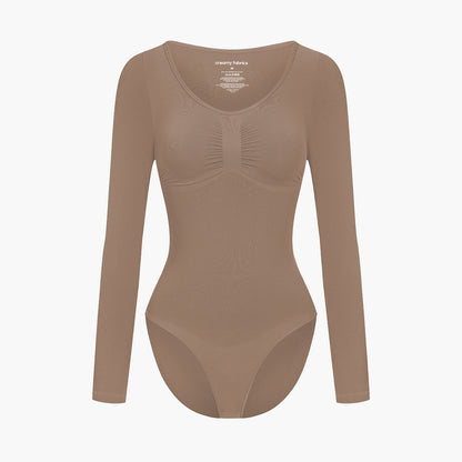 Bodysuit Sculpting Shapewear longsleeve with briefs (#2)