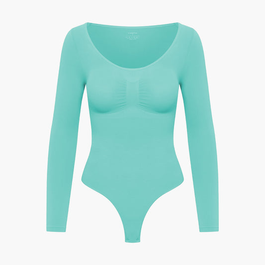Bodysuit Sculpting Shapewear longsleeve with string - Secret Sale (#2)