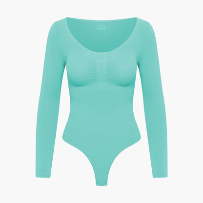 Bodysuit Sculpting Shapewear longsleeve with string (#2)
