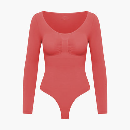Bodysuit Sculpting Shapewear longsleeve with string (#2)