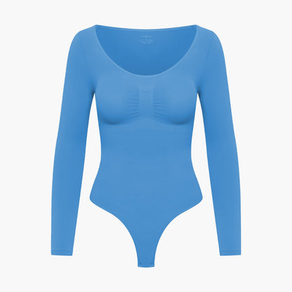 Bodysuit Sculpting Shapewear longsleeve with string (#2)