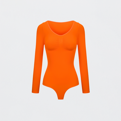 Bodysuit Sculpting Shapewear longsleeve with string - Secret Sale (#2)