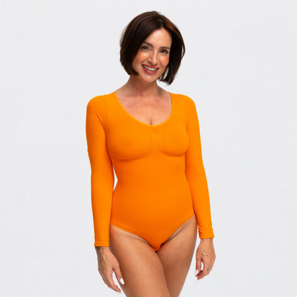 Bodysuit Sculpting Shapewear longsleeve with string (#2)