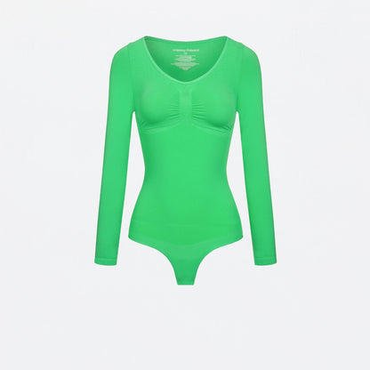 Bodysuit Sculpting Shapewear longsleeve with string