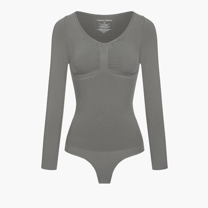 Bodysuit Sculpting Shapewear longsleeve with string (#2)