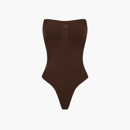 Strapless bodysuit sculpting shapewear with thong - Secret Sale