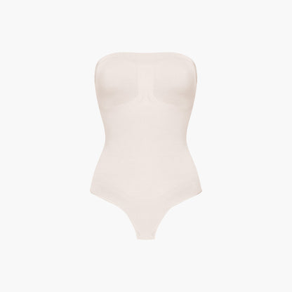 Strapless bodysuit sculpting shapewear with thong - Secret Sale