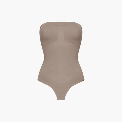 Strapless bodysuit sculpting shapewear with thong - Secret Sale
