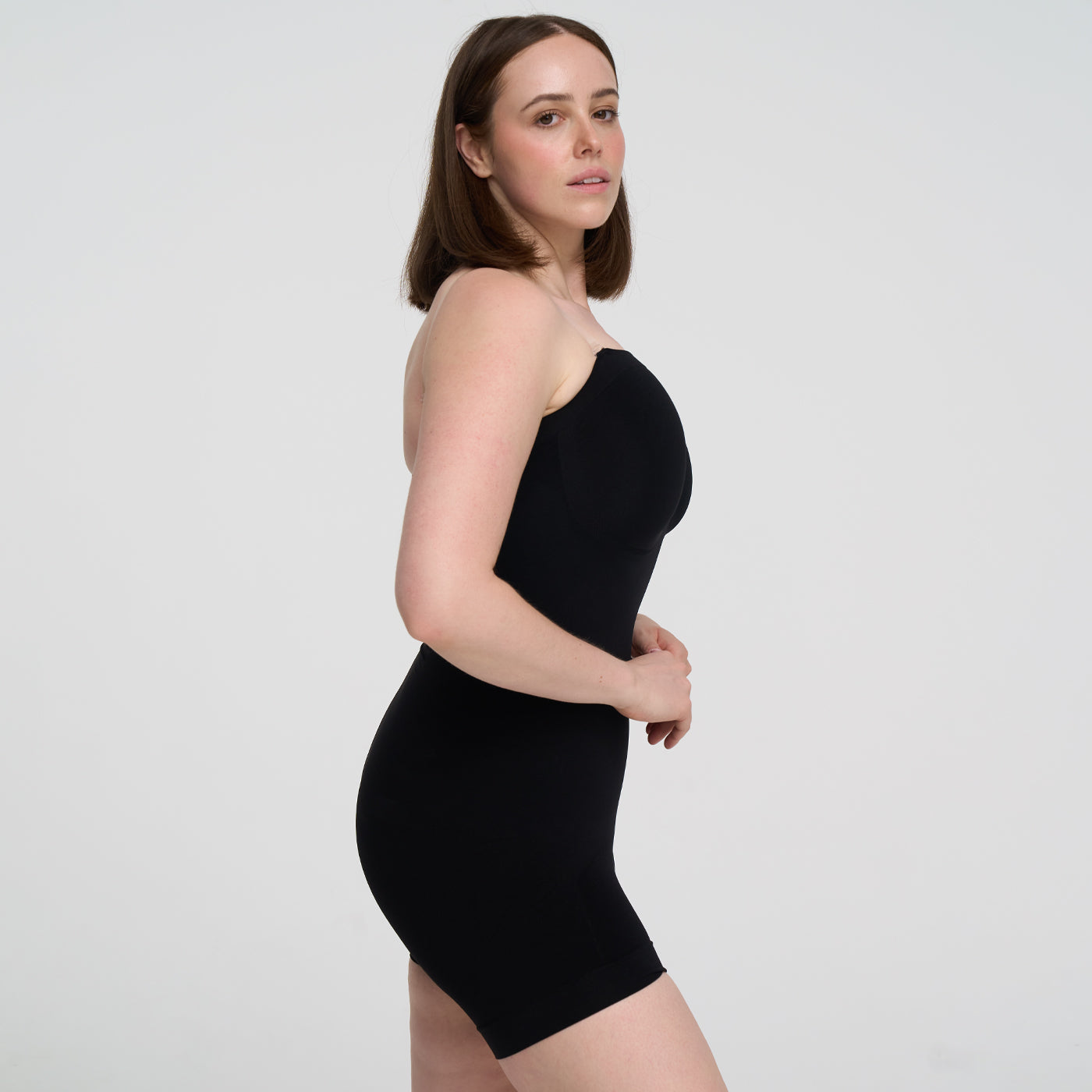 Strapless bodysuit sculpting shapewear with shorts - Secret Sale