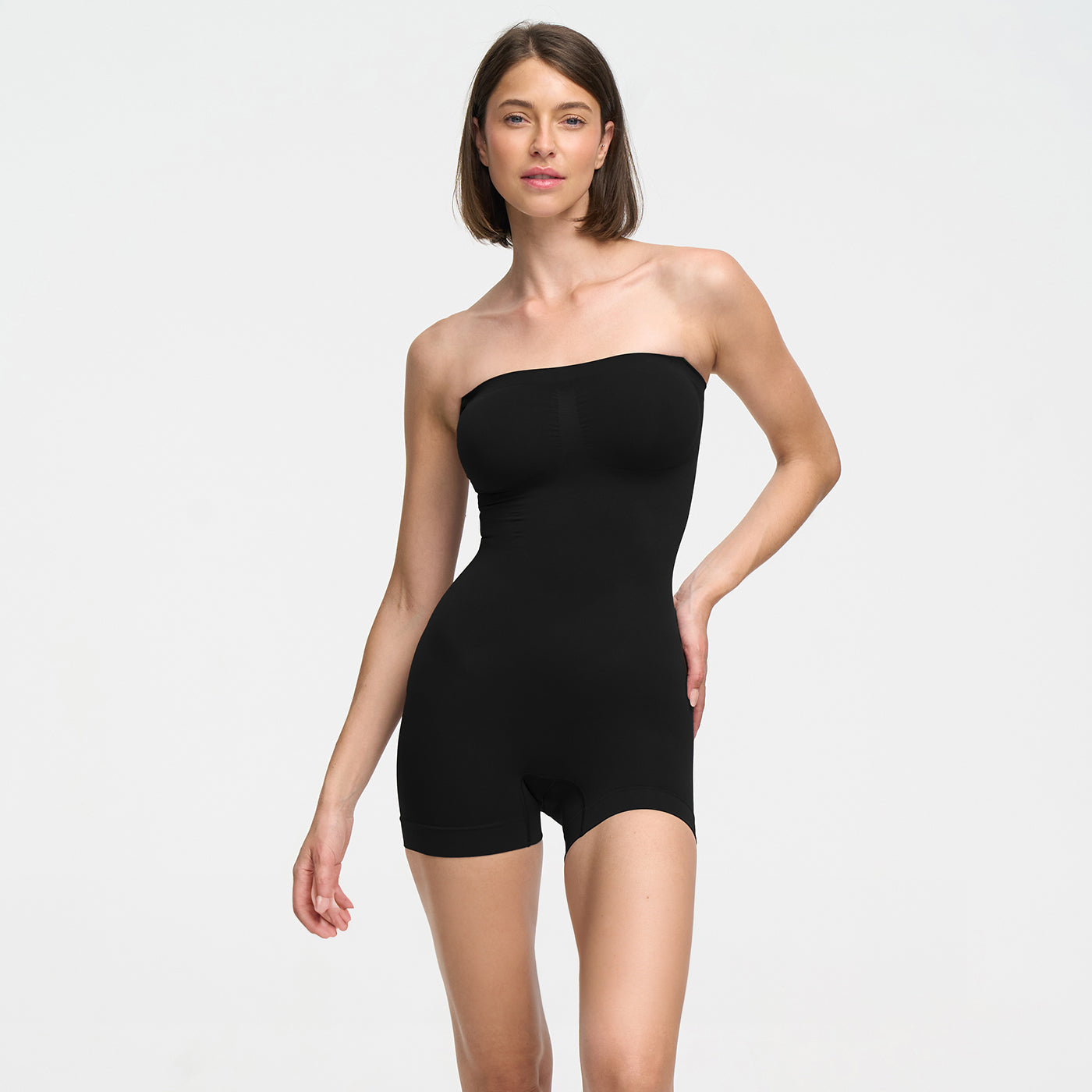Strapless bodysuit sculpting shapewear with shorts - Secret Sale