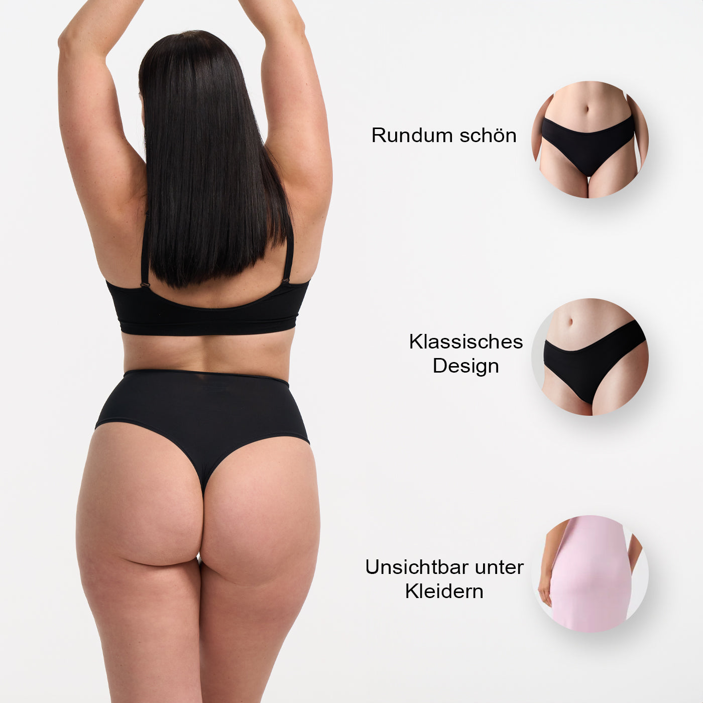 High-waist thong