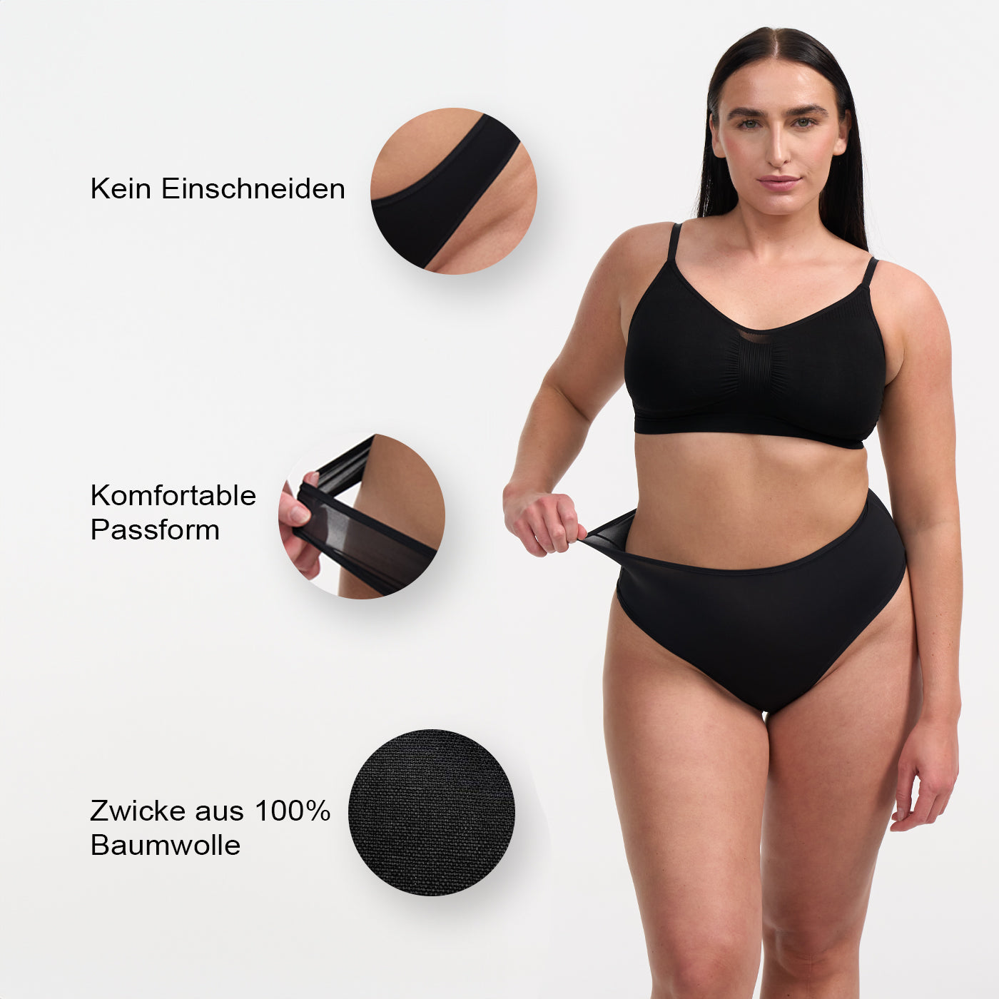 High-waist thong